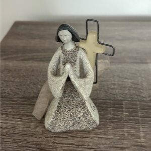 Angel Figurine with Cross